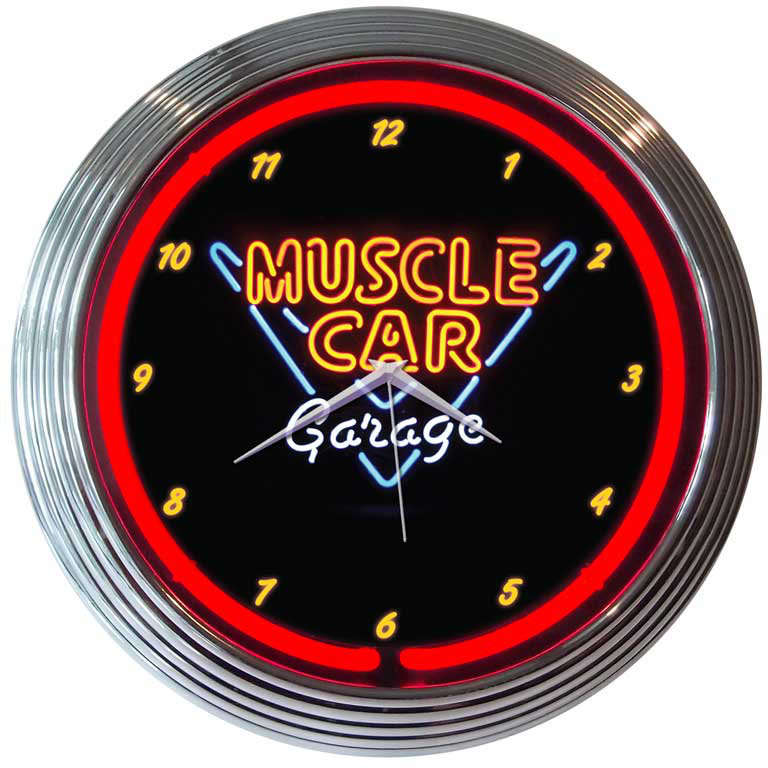 15" Muscle Car Garage Wall Clock & Reviews Wayfair